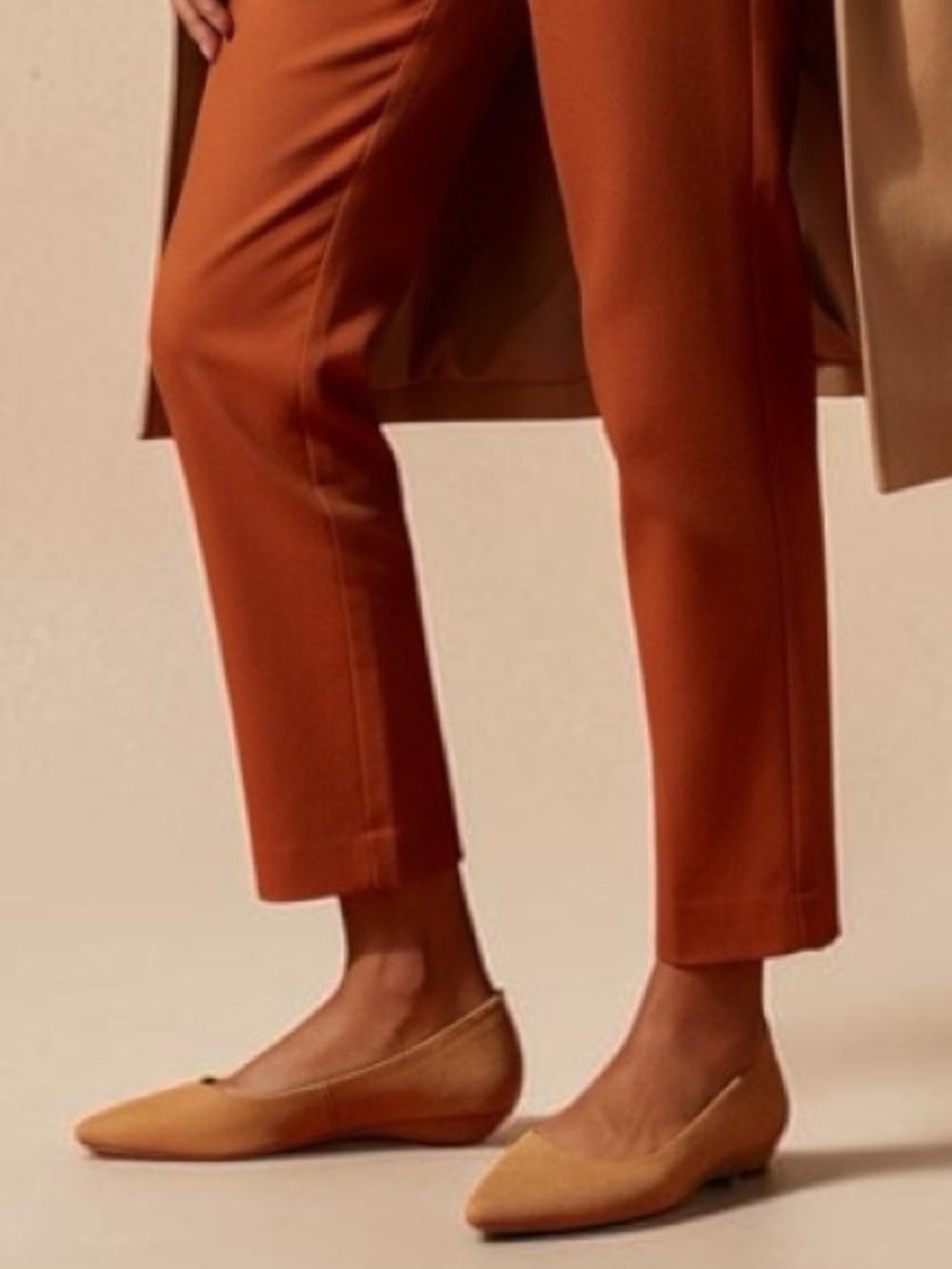 Corso Como Camel Pointed-Toe Flats